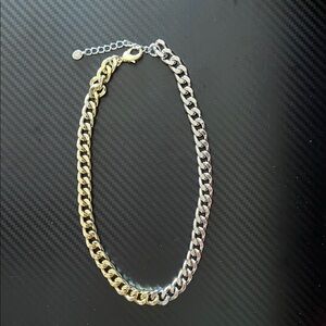 Argento Vivo Two-Tone Chain Necklace NIB